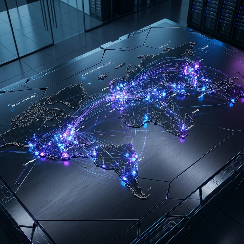 Aashray AI Labs Global Enterprise AI Network Visualization